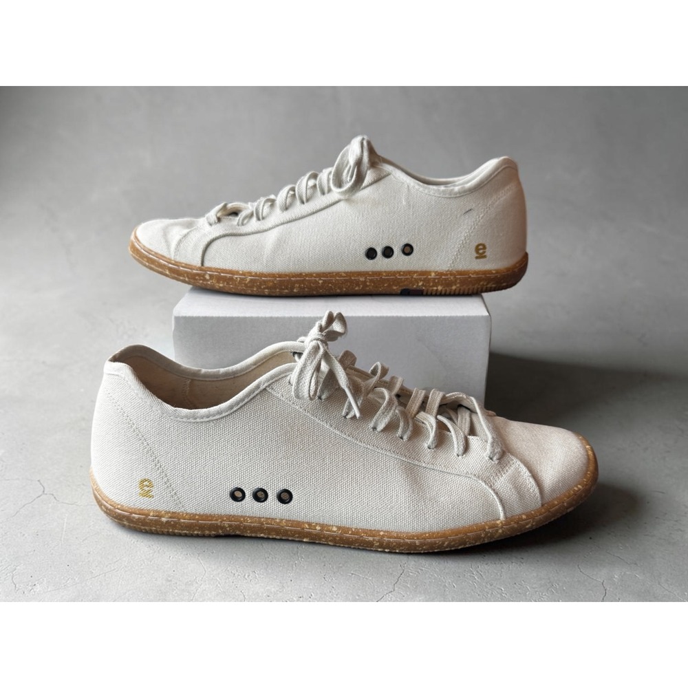 Osklen Canvas AG Sneakers Mens Size US 9.5 EU 43 Off-White Cream Low Top Shoes